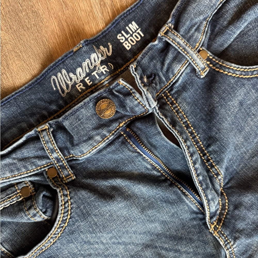 Wrangle Retro Slim Boot Jeans 31x32 - Picture 2 of 6